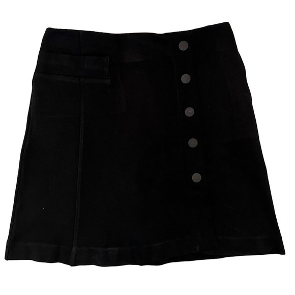 CaBi Black Ponte Knit Classic A-Line Skirt Size 6 - Picture 8 of 9